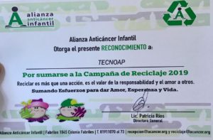 Tecnoap se suma a la campaña Reciclaje2019