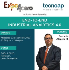 Te invitamos a la conferencia "END-TO-END Industrial Analytics 4.0"
